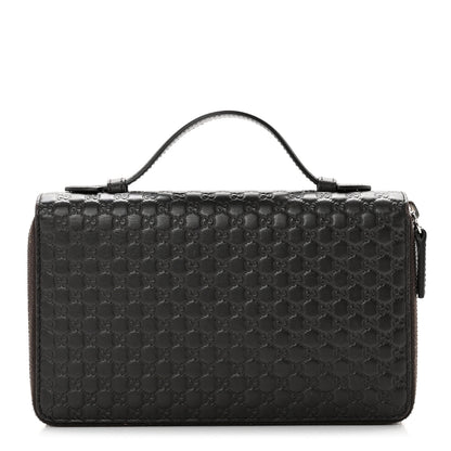 Gucci Microguccissima Zip Around Top Handle Travel Wallet Testa di Moro 1 of 7