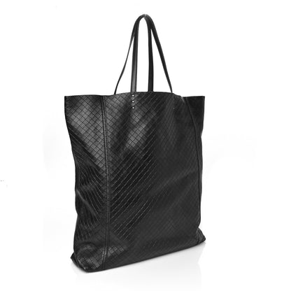 Bottega Veneta Calfskin Intrecciomirage Antique Tote Black 3 of 9