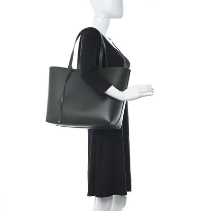 Mansur Gavriel Calfskin Large Shopping Tote Moss 2 of 13