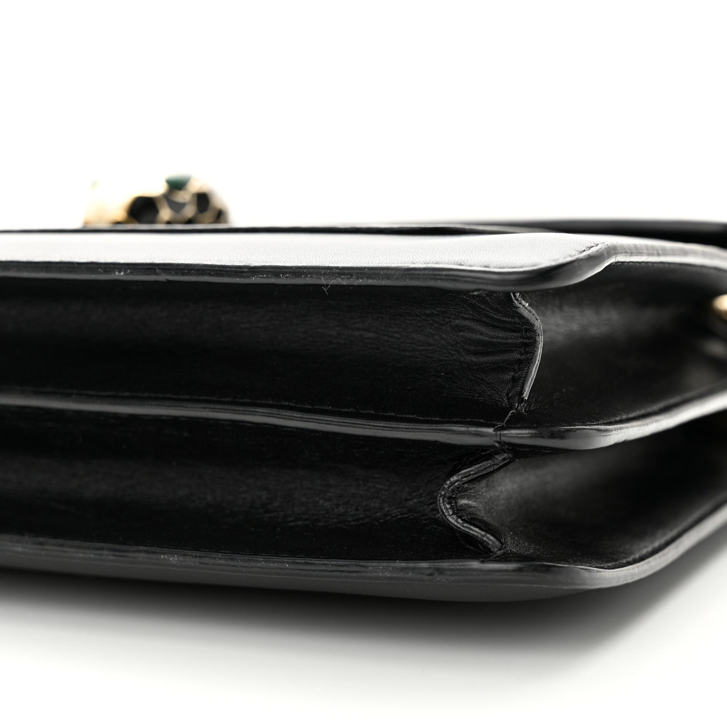 Calfskin Serpenti Forever Crossbody Bag Black