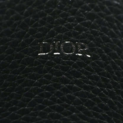 Christian Dior Grained Calfskin Logo Card Holder Black 6 of 7