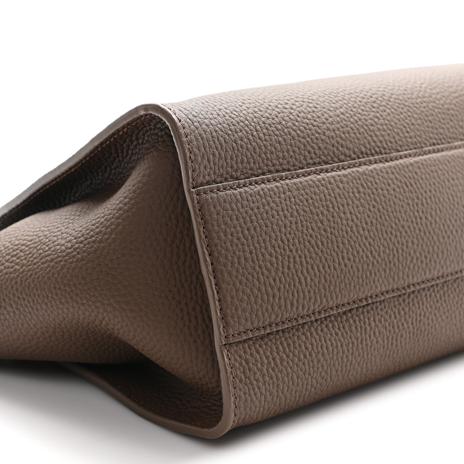 The Row Grained Calfskin Marlo 12 Tote Bag Dark Olive 8 of 9