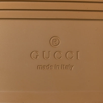 Gucci Monogram Jumbo GG Nappa Samoa Platform 40mm Slide Sandals 35 Camel Ebony New Acero 8 of 9