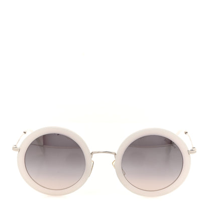 Miu Miu Metal Round Sunglasses SMU59U White 3 of 8