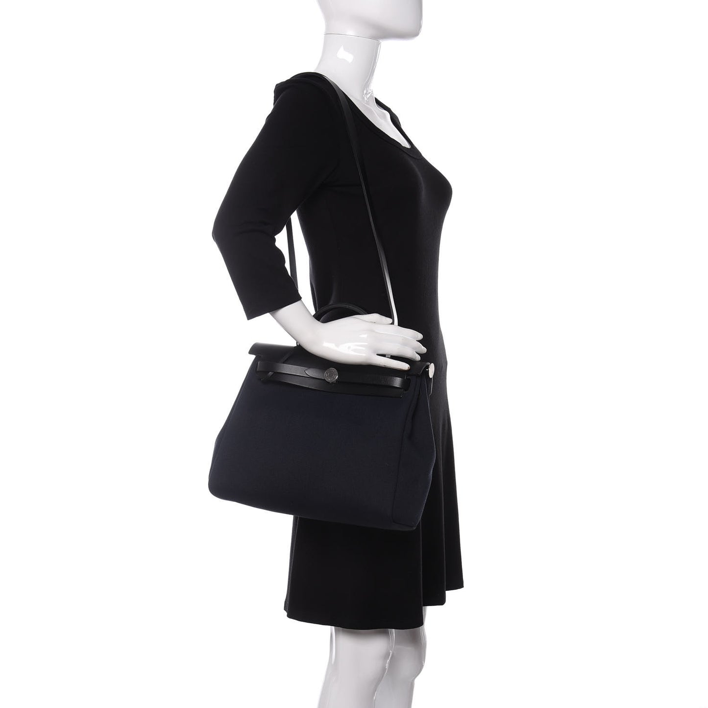 Military Toile Vache Hunter Herbag Zip PM 31 Black Bleu Indigo