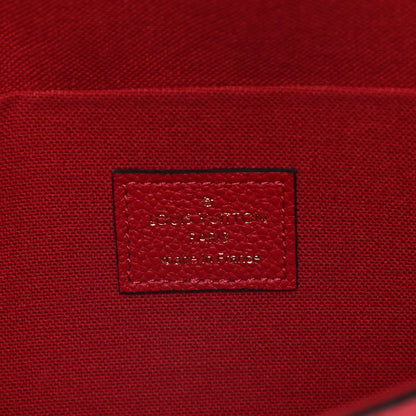 Louis Vuitton Empreinte Pochette Felicie Chain Wallet Cherry 7 of 10