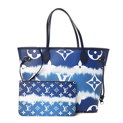 Louis Vuitton Monogram Escale Neverfull MM Blue 1 of 12