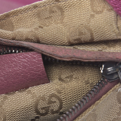 Gucci GG Monogram Web Double Pocket Belt Bag Pink 8 of 19