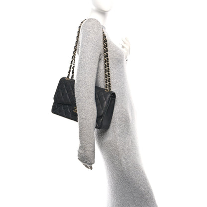 Chanel Caviar Quilted Jumbo Double Flap Black 2 of 10