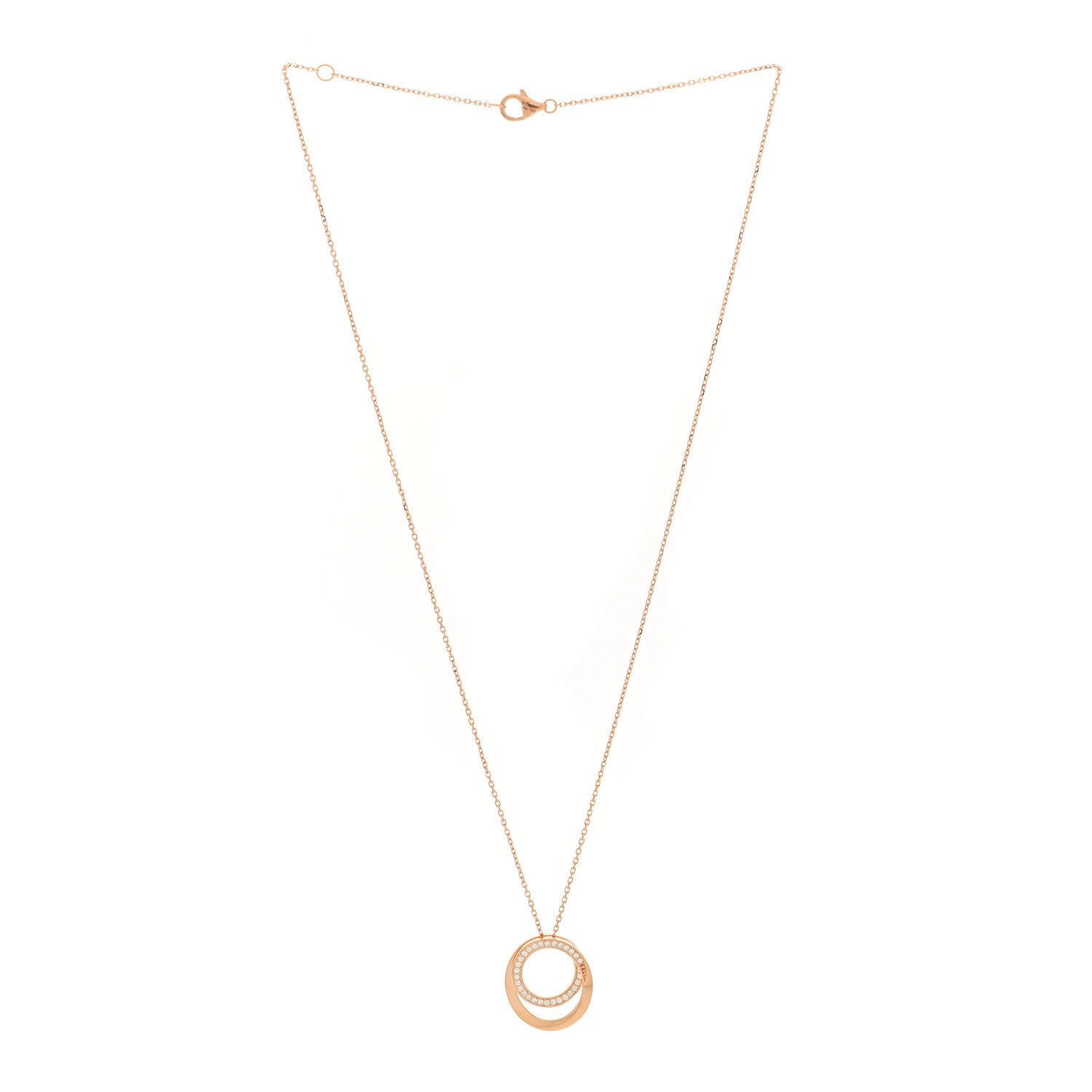 Cartier 18K Pink Gold Diamond Etincelle De Cartier Pendant Necklace 3 of 5