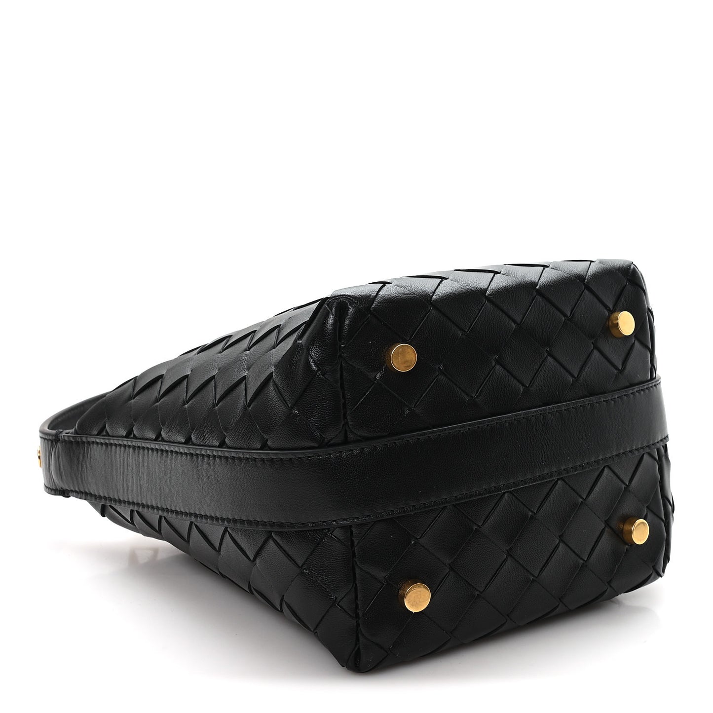 Calfskin Nappa Intrecciato Candy Wallace Black