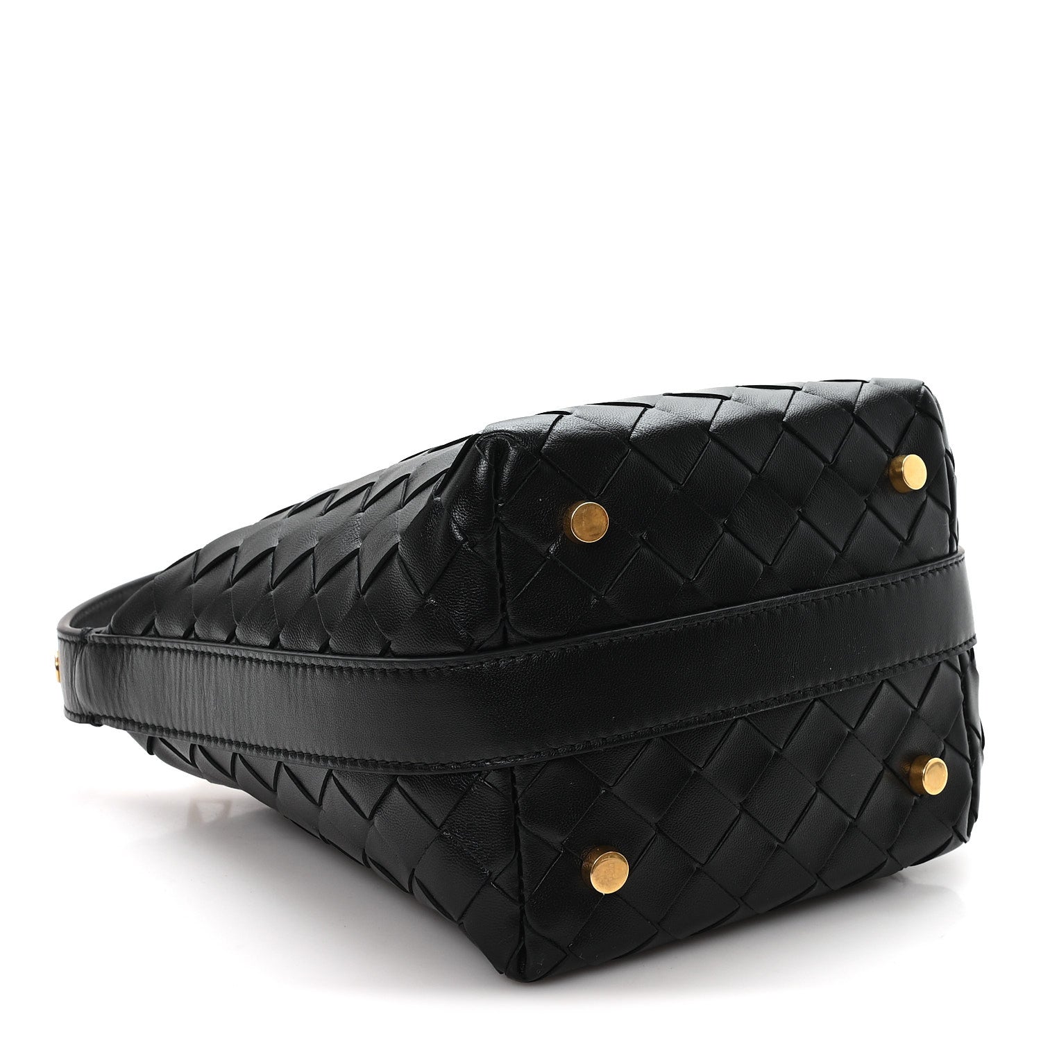 Bottega Veneta Calfskin Nappa Intrecciato Candy Wallace Black 4 of 11