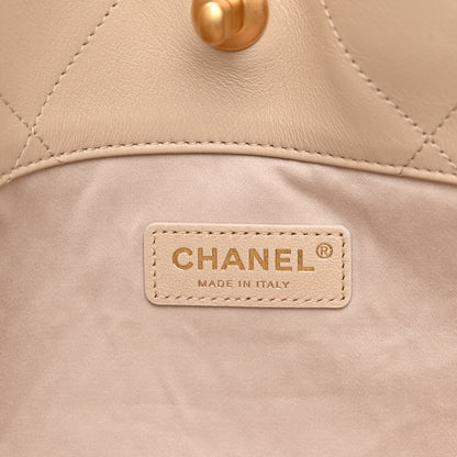 Chanel Calfskin Quilted Small Shopping Bag Beige 7 of 11