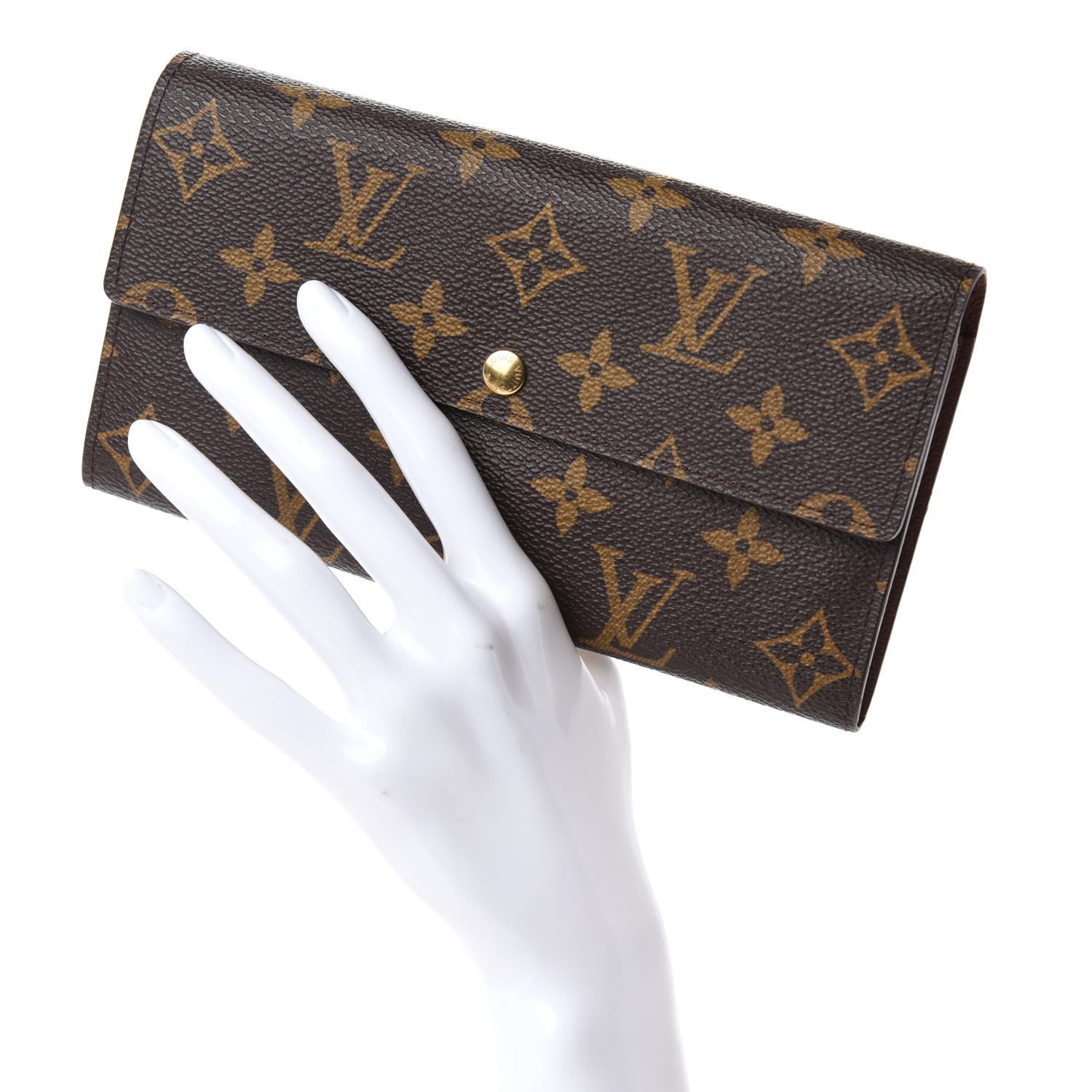 Louis Vuitton Monogram Sarah Wallet 2 of 9