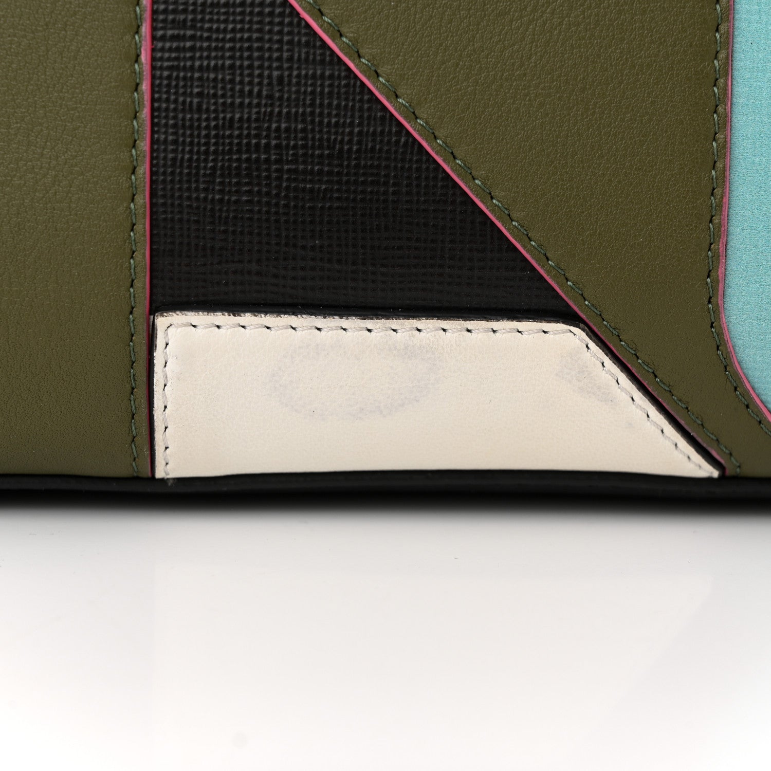 Fendi Vitello Elite Geometric Logo Petite 2Jours Tote Multicolor 14 of 17