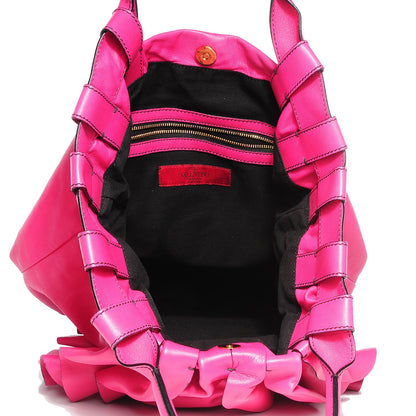 Valentino Garavani Nappa Rose Vertigo Tote Hot Pink 5 of 7