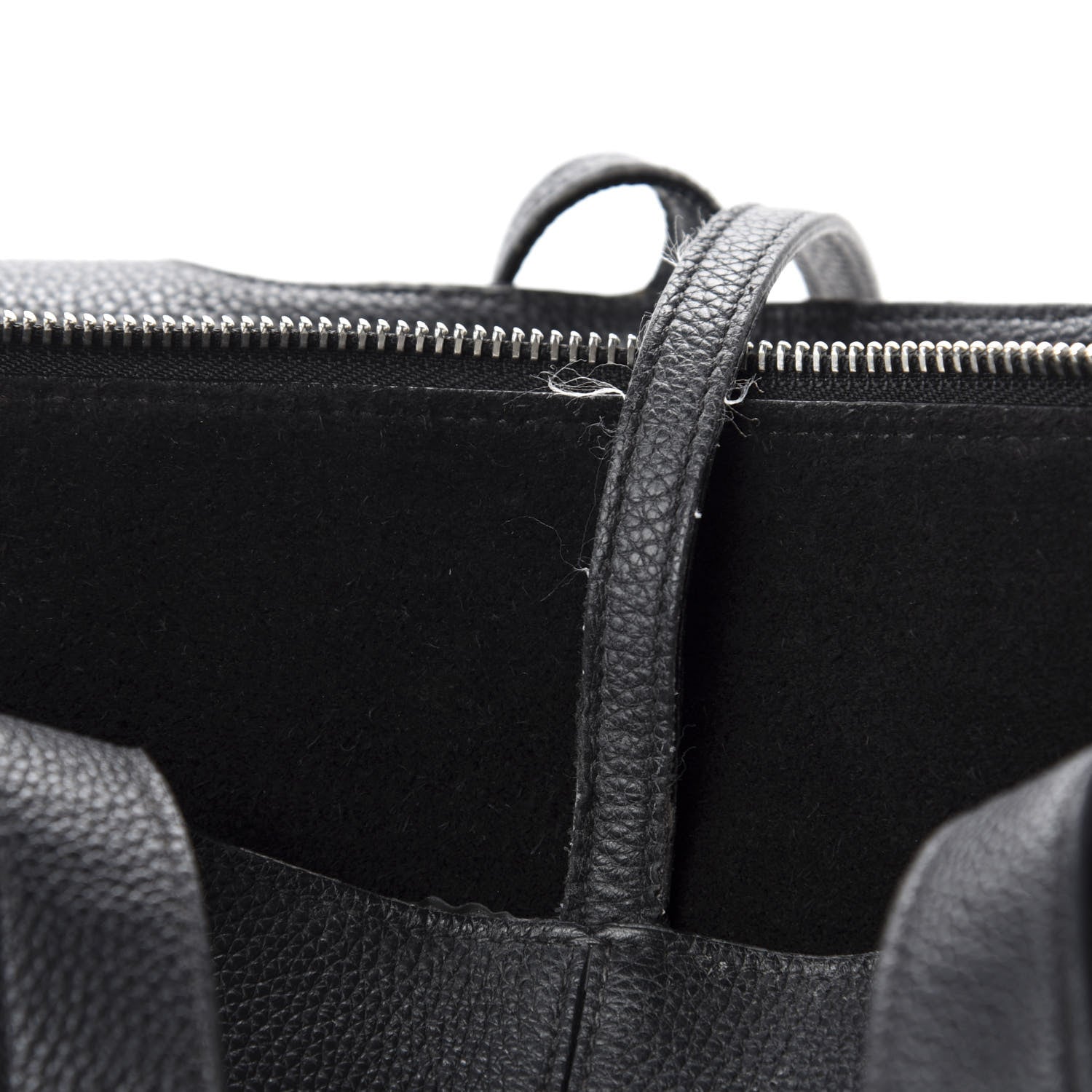 Celine Baby Grained Calfskin Small Tri-Fold Bag Black 8 of 11