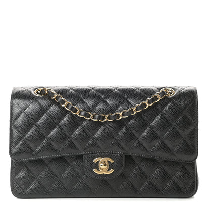 Chanel Caviar Quilted Medium Double Flap Black 1 of 12