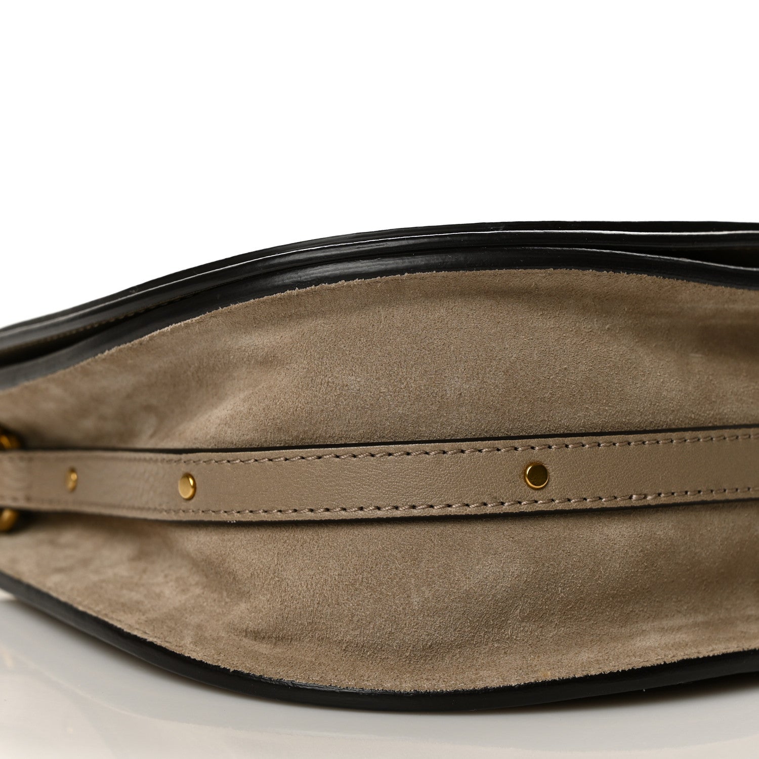 Chloe Calfskin Suede Medium Nile Bracelet Bag Motty Grey 8 of 9