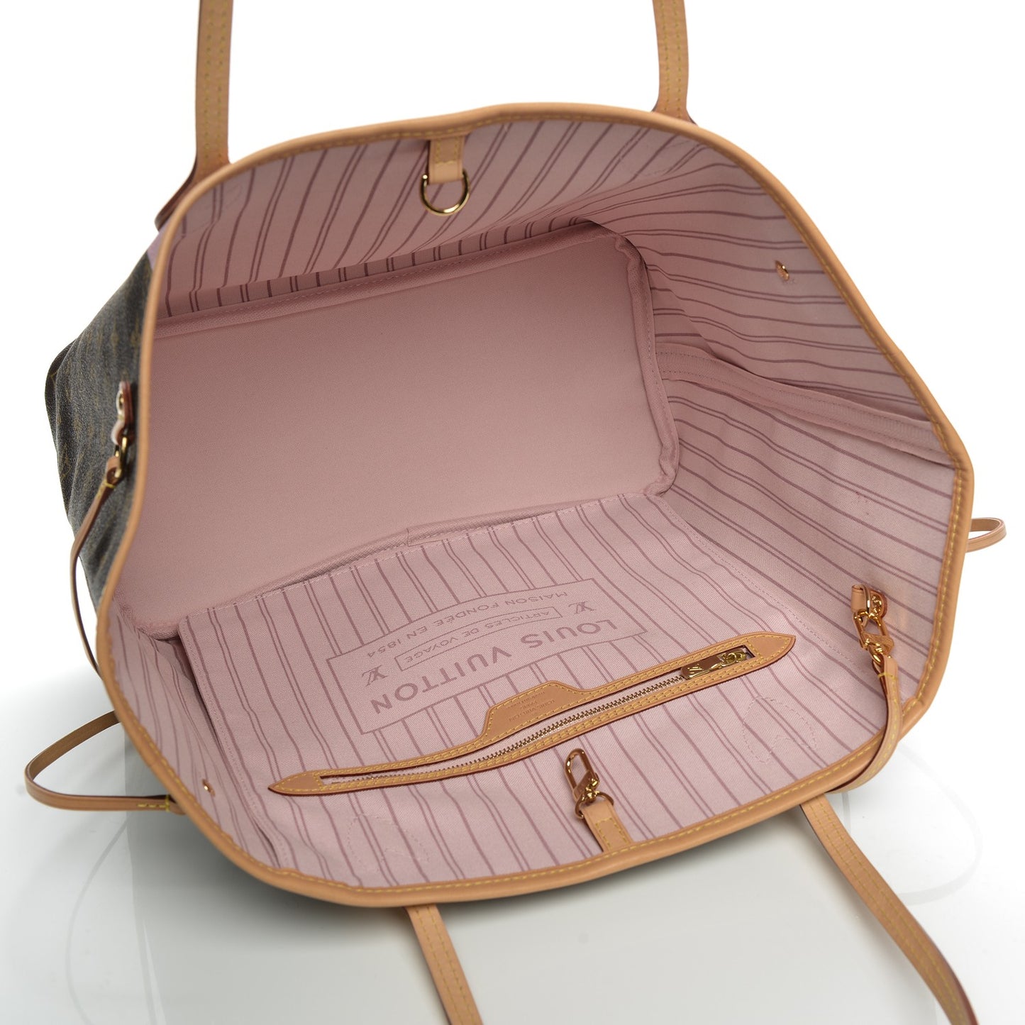 Monogram Maui V Neverfull MM Rose Ballerine