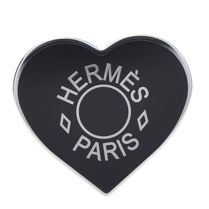 Hermes Palladium Coeur Scarf Ring Black 1 of 5