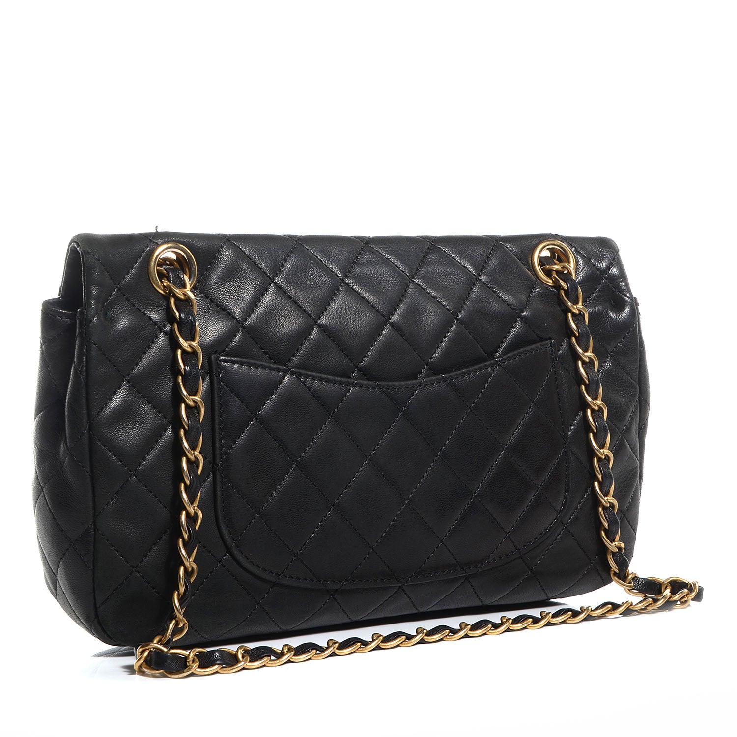 Chanel Lambskin Quilted Cruise Charm Medium Flap Black 3 of 8
