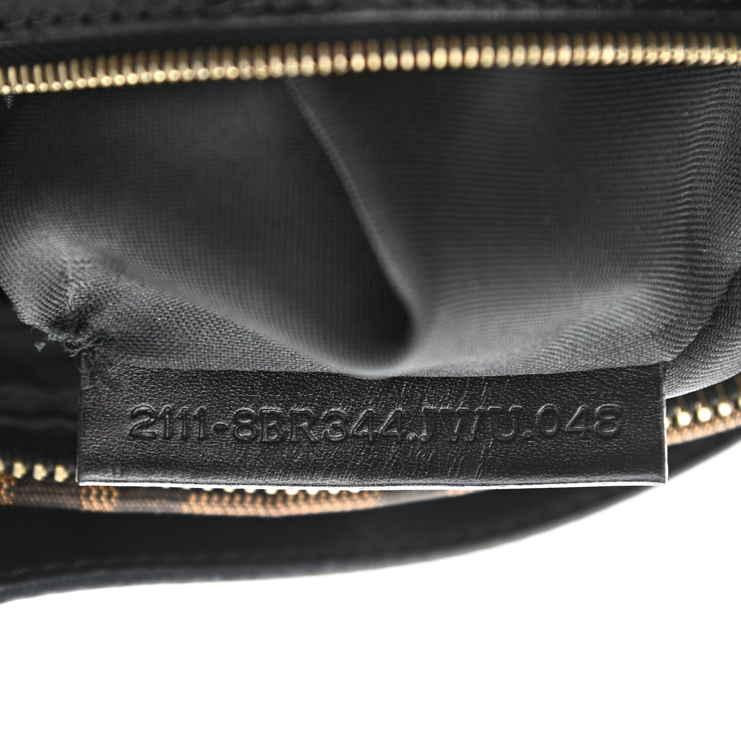 Fendi Zucca Cuoio Lucido Hobo Tobacco Moro 7 of 12