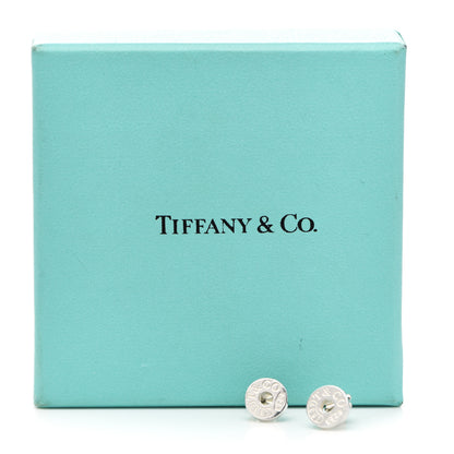 Tiffany Sterling Silver 1837 Circle Earrings 5 of 5