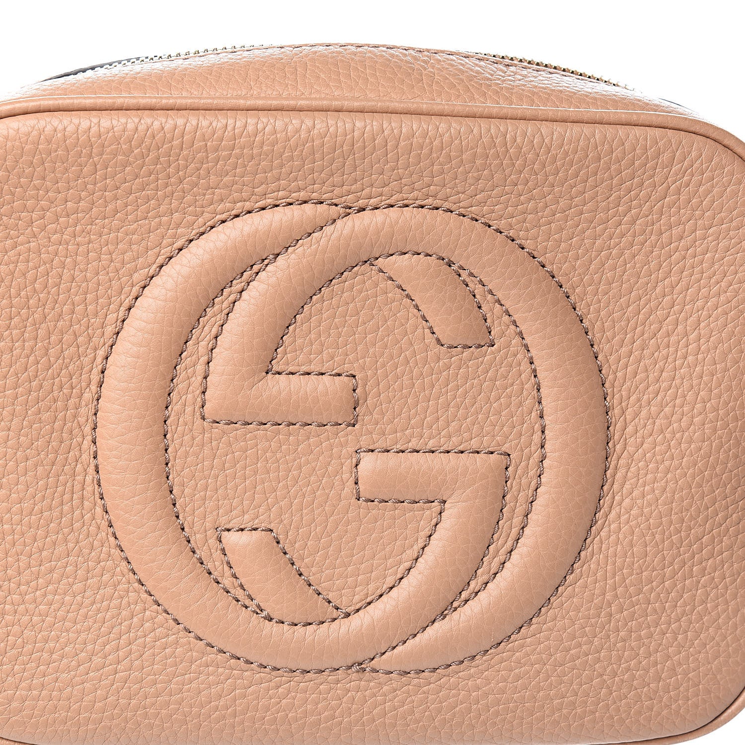 Gucci Pebbled Calfskin Small Soho Disco Bag Rose Beige 12 of 12