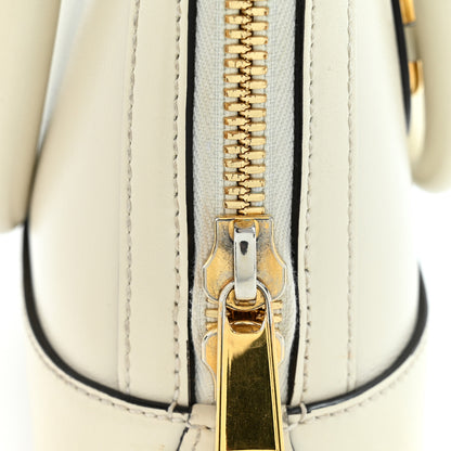 Gucci Boarded Plutone Calfskin Mini Horsebit 1955 Top Handle Bag Mystic White 11 of 13