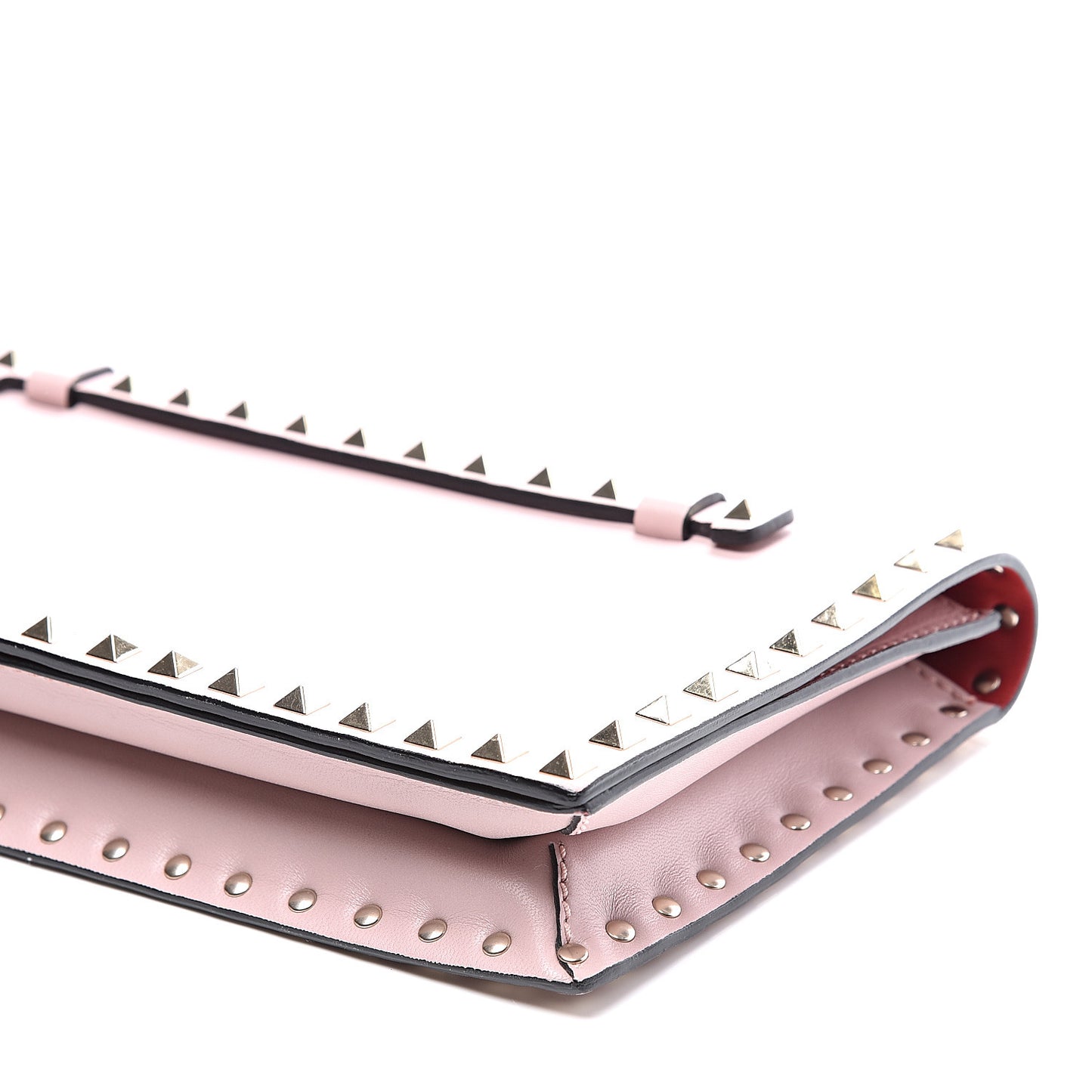 Nappa Rockstud Wristlet Clutch Cipria