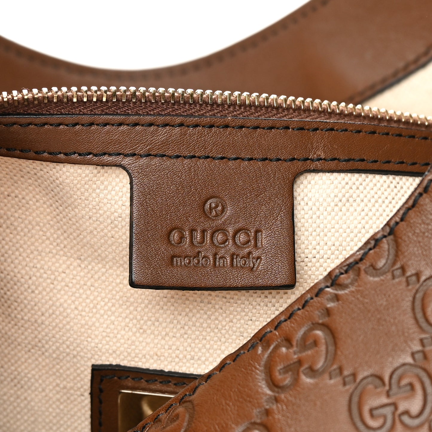 Guccissima Medium Emily Hobo Brown