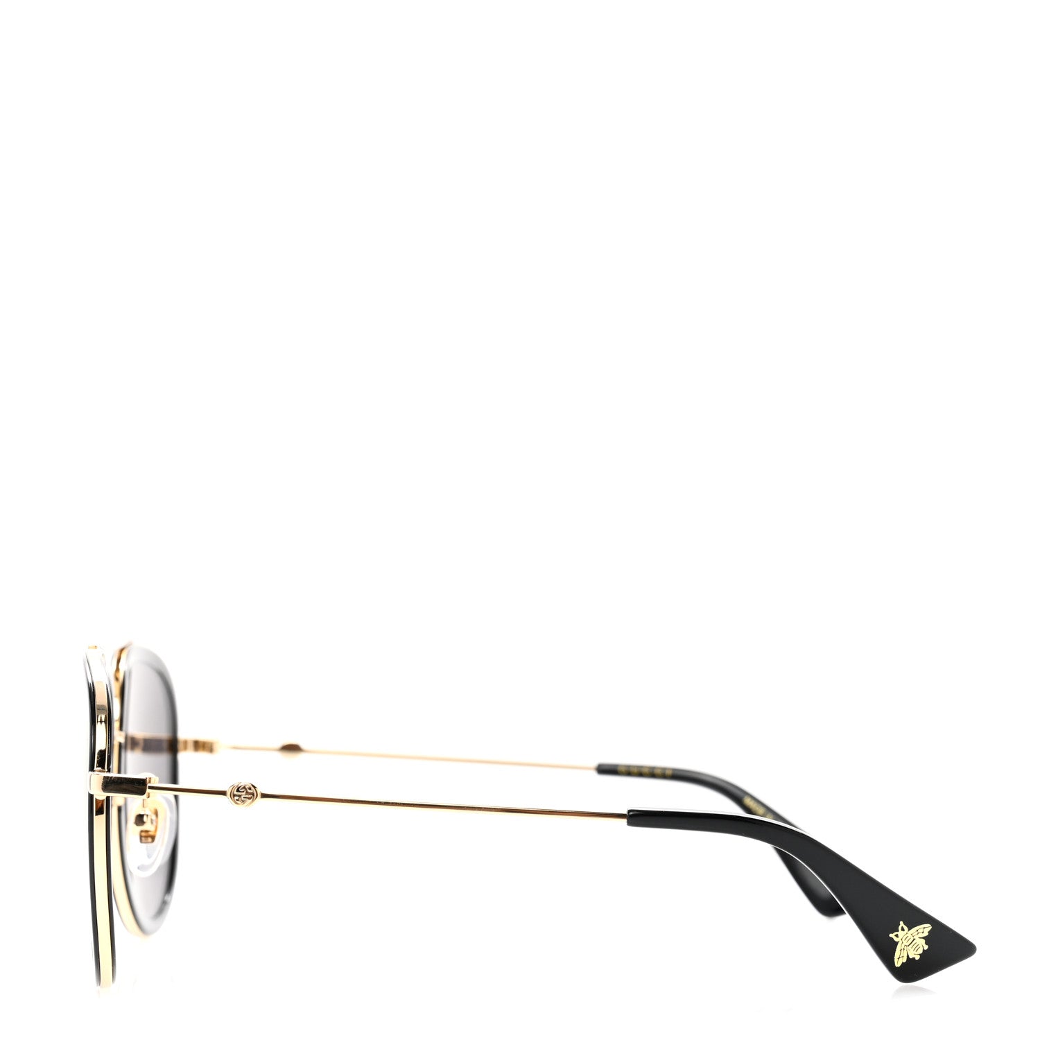 Gucci Aviator Sunglasses GG0062S Black Gold 3 of 8