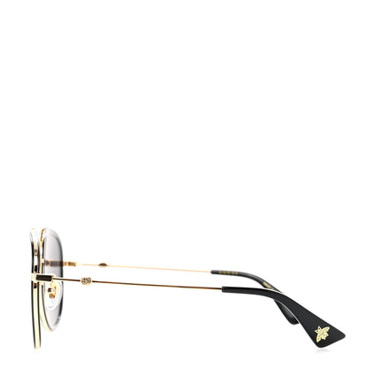 Gucci Aviator Sunglasses GG0062S Black Gold 3 of 8
