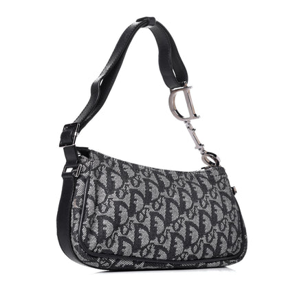 Christian Dior Monogram Shoulder Bag Blue 3 of 10