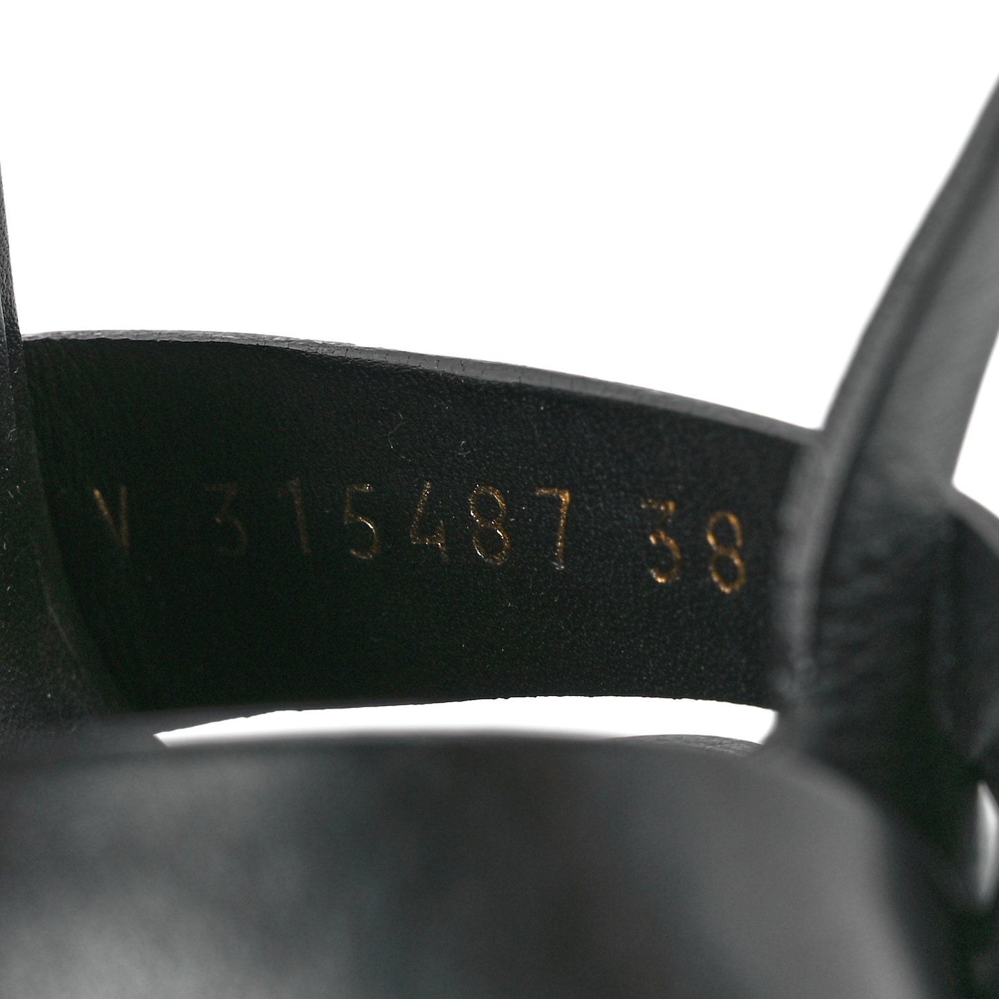 Calfskin Tribute 105 Platform Sandals 38 Black