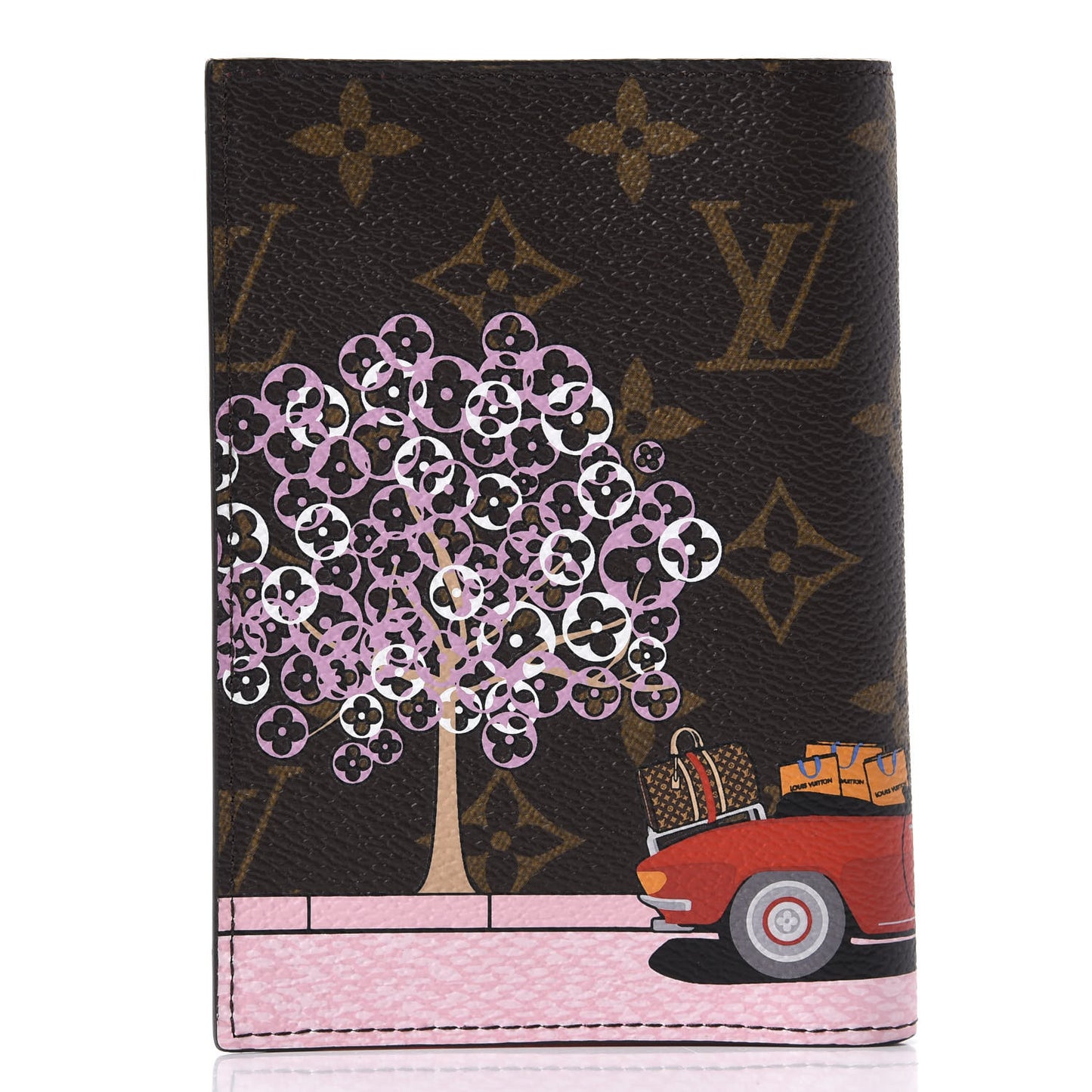 Monogram 2019 Christmas Animation Passport Cover Rouge