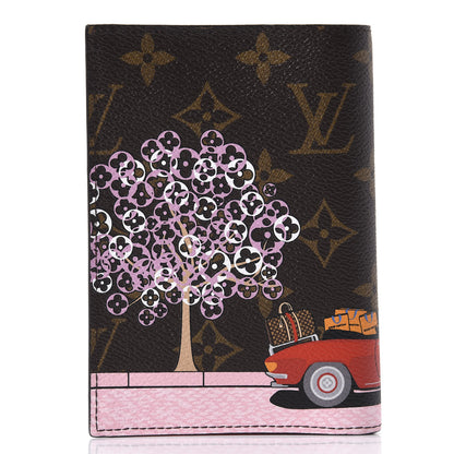 Louis Vuitton Monogram 2019 Christmas Animation Passport Cover Rouge 3 of 7