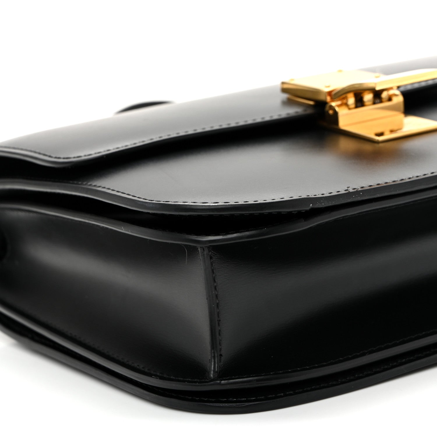 Celine Box Calfskin Medium Classic Box Flap Bag Black 9 of 10