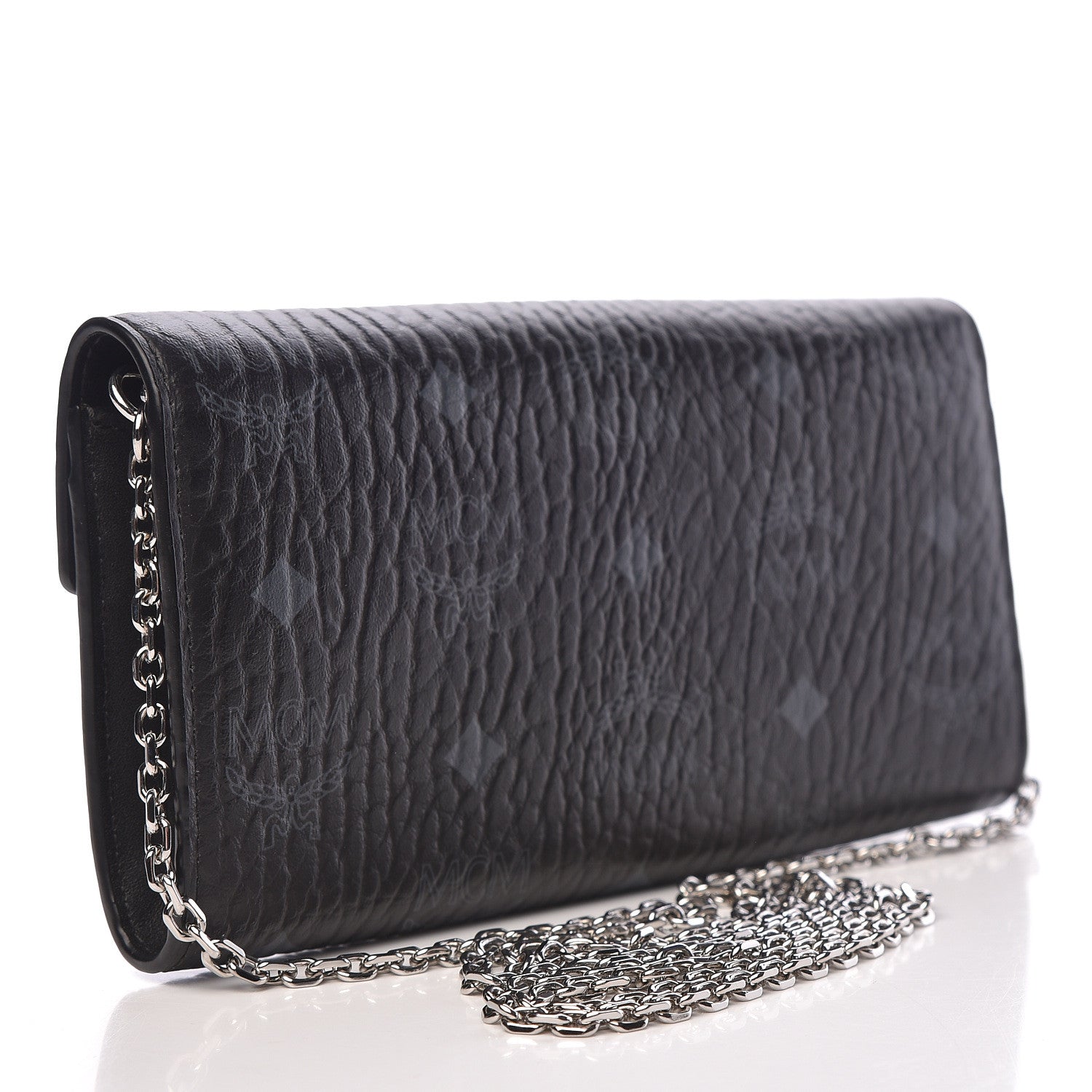 MCM Visetos Large Patricia Wallet On Chain Black 3 of 10
