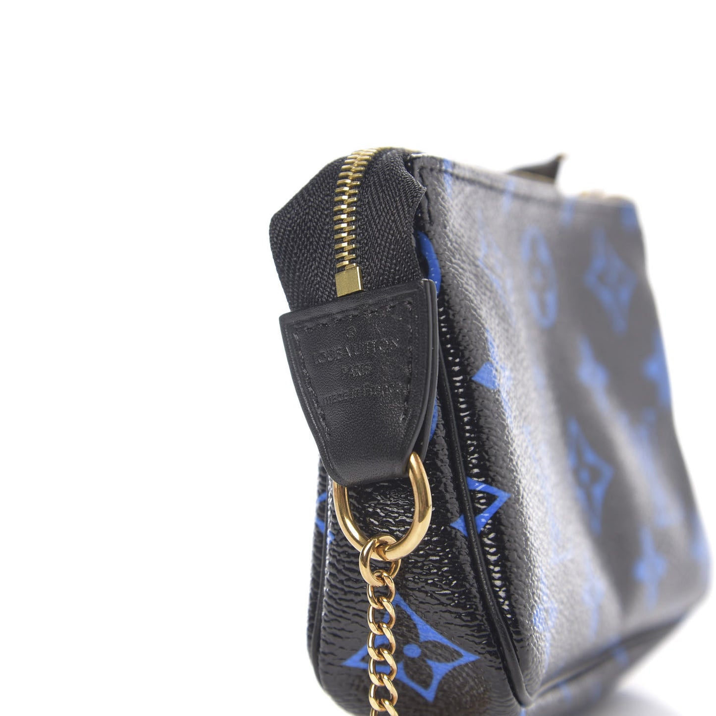 Colored Monogram Mini Pochette Accessories Blue Black