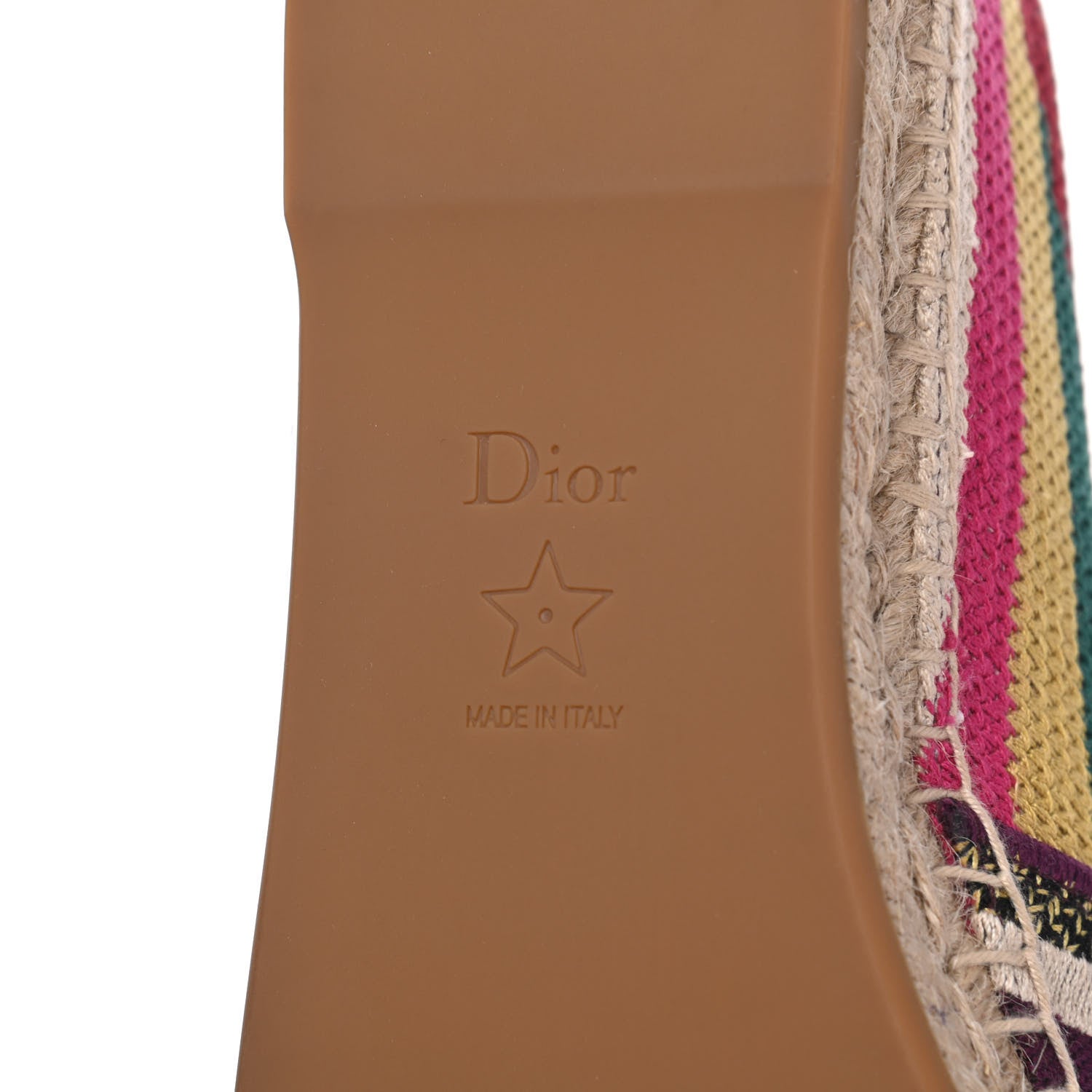 Christian Dior Cotton Embroidered Patchwork Granville Espadrille 38 Multicolor 7 of 11