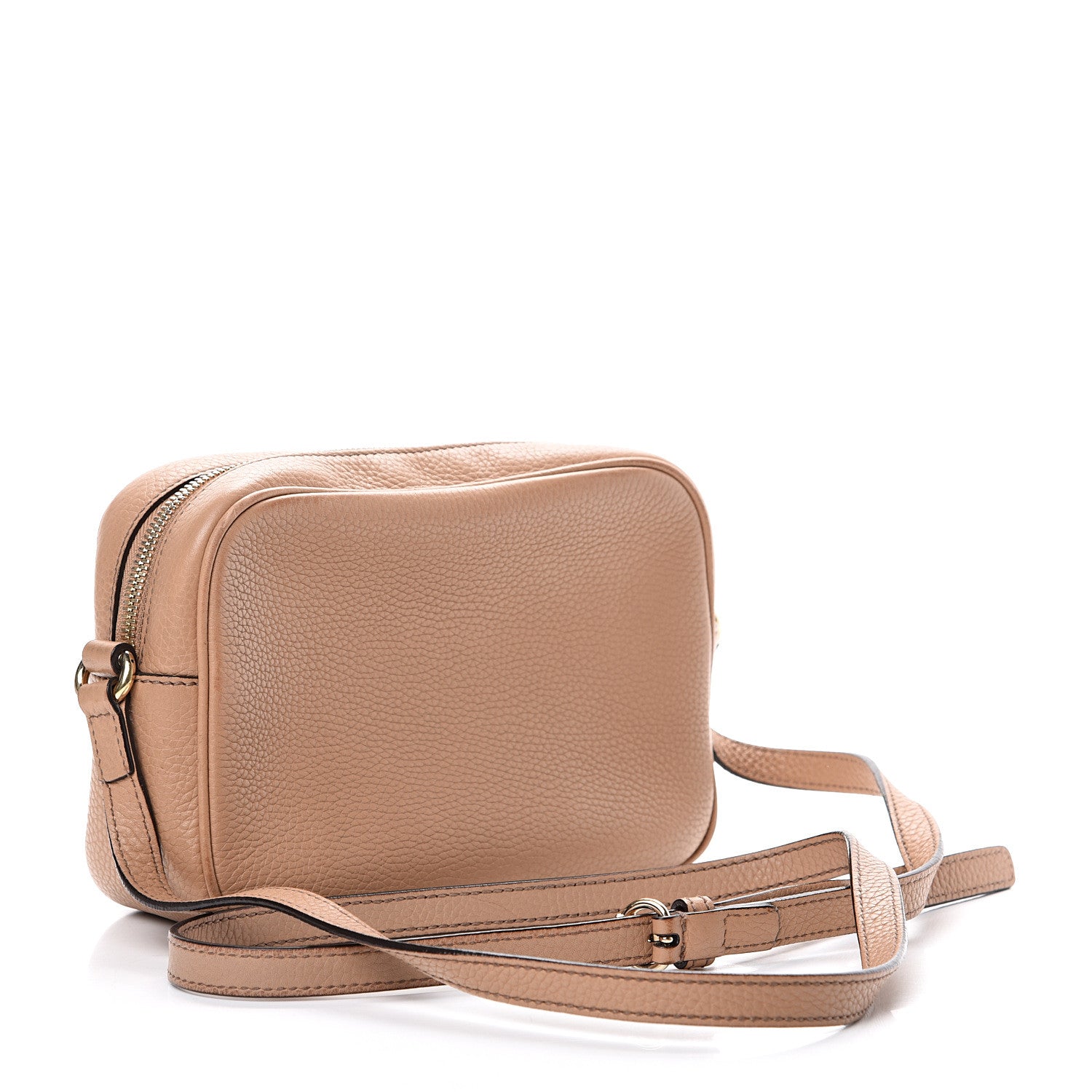 Gucci Pebbled Calfskin Small Soho Disco Bag Camelia 2 of 17