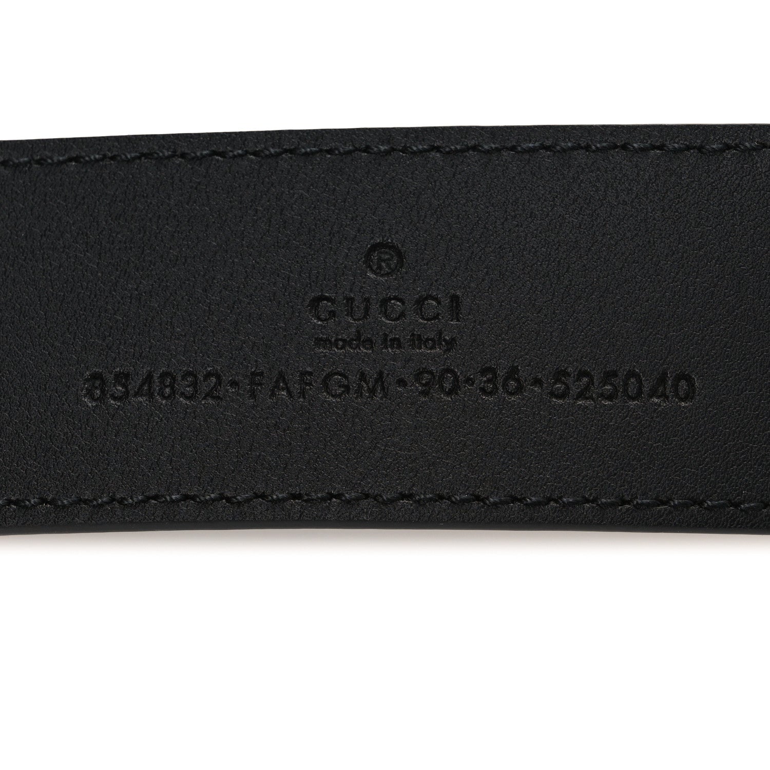 Gucci GG Supreme Monogram Plaque Buckle Belt 90 36 Black 5 of 5