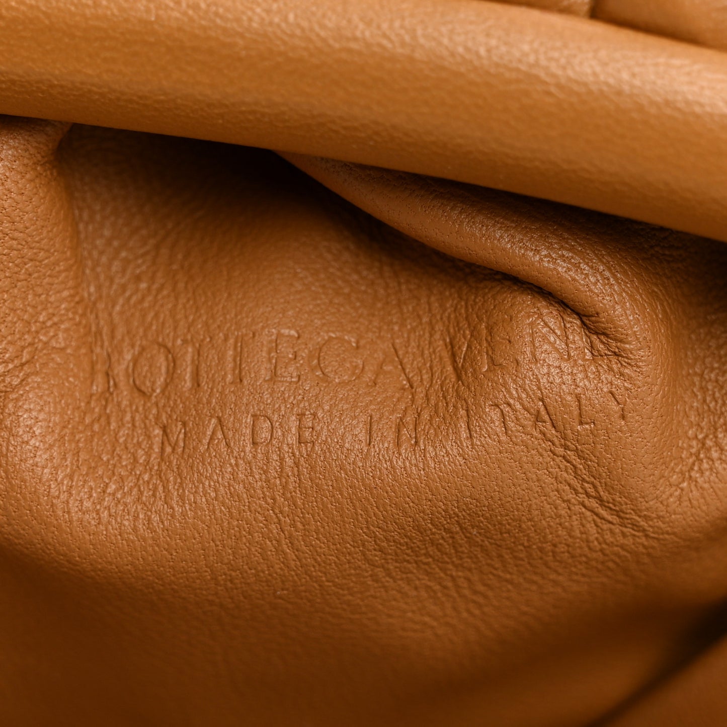 Nappa Intrecciato Teen Pouch Caramel