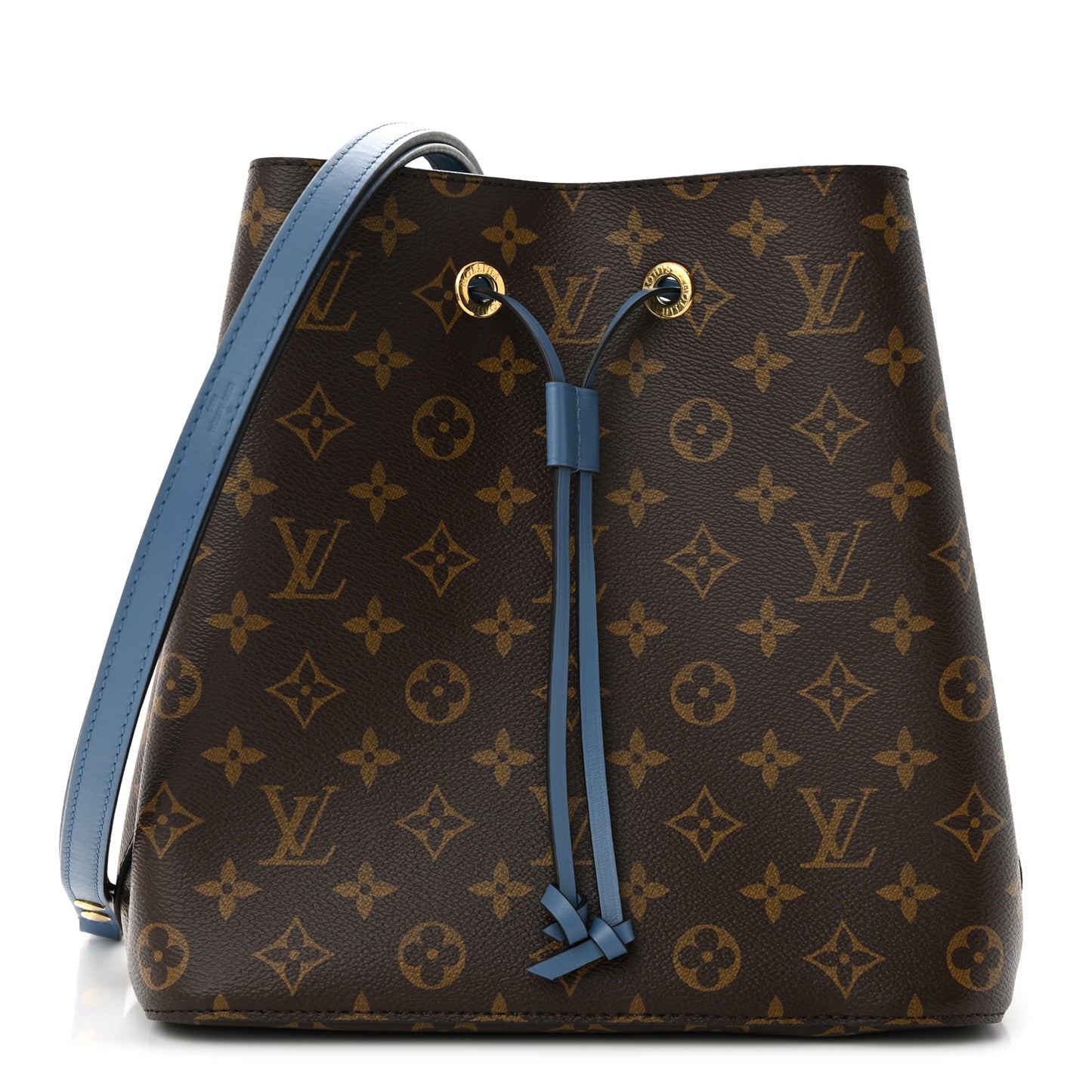 LOUIS VUITTON Monogram Neonoe MM Blue Jean