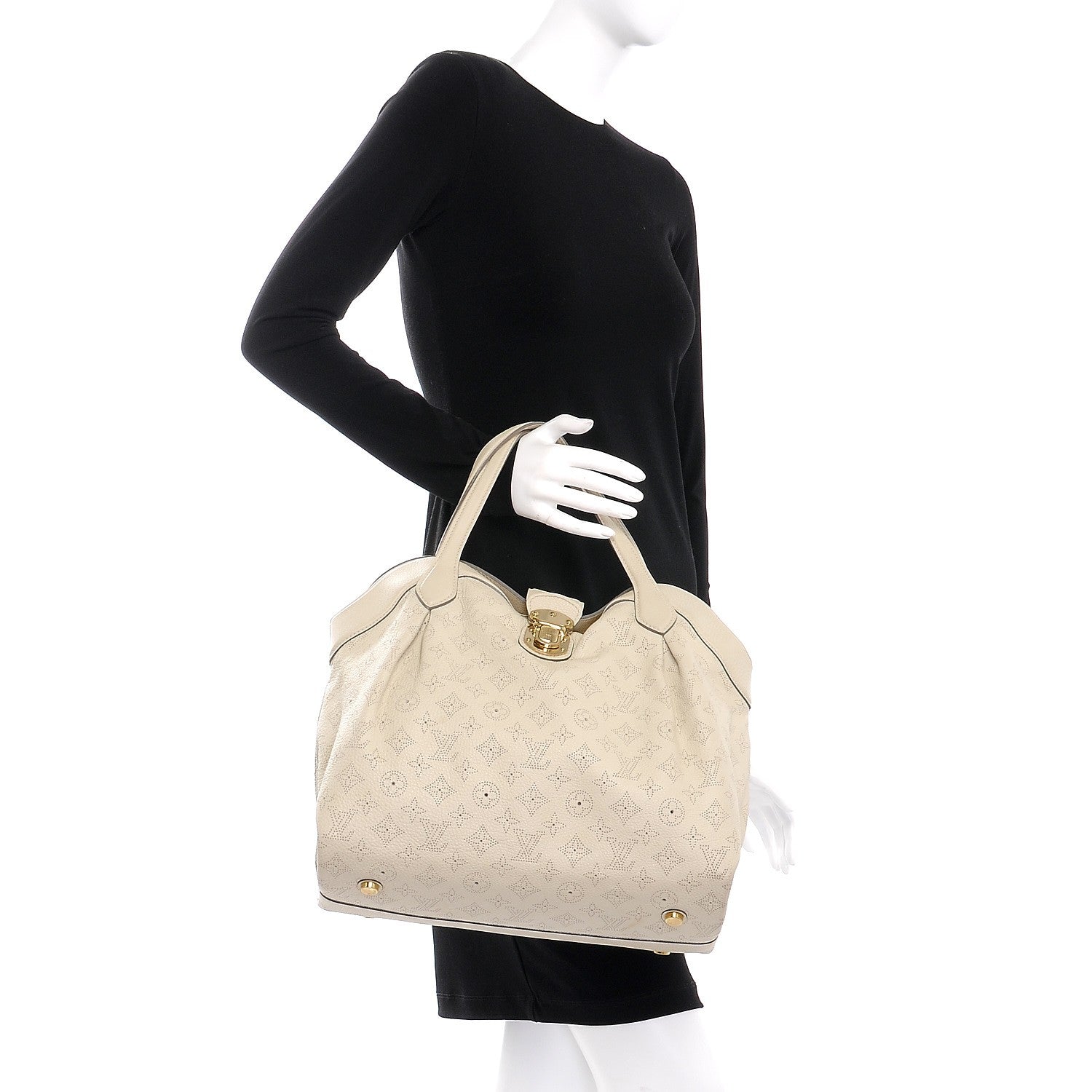 Louis Vuitton Mahina Cirrus MM Ivory 2 of 8