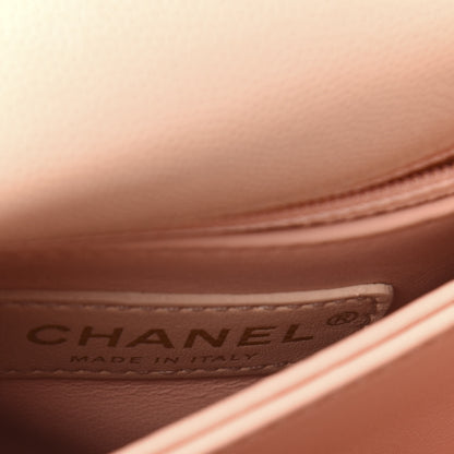 Chanel Caviar Quilted Extra Mini Coco Handle Flap Light Pink 8 of 10