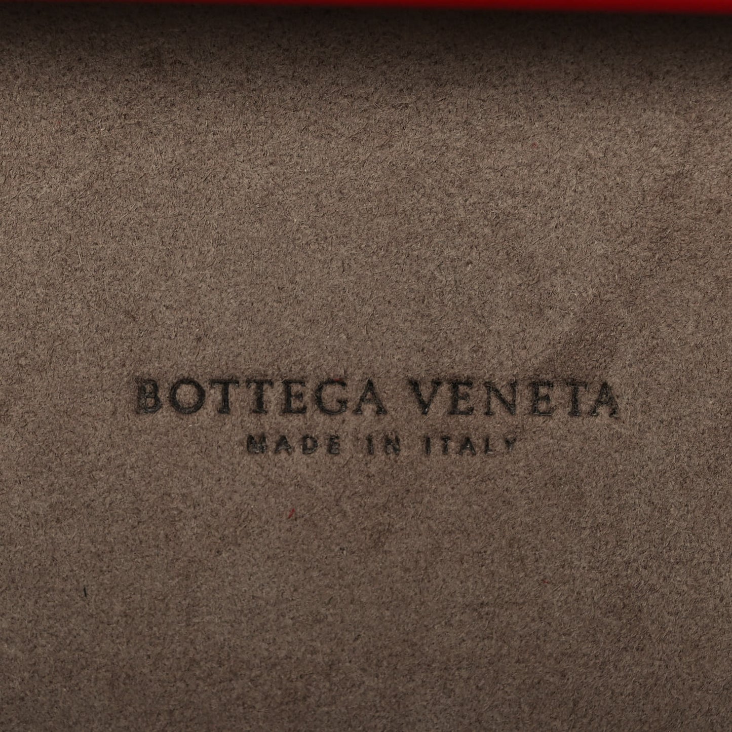 Nappa Intrecciato Chain Knot Clutch China Red