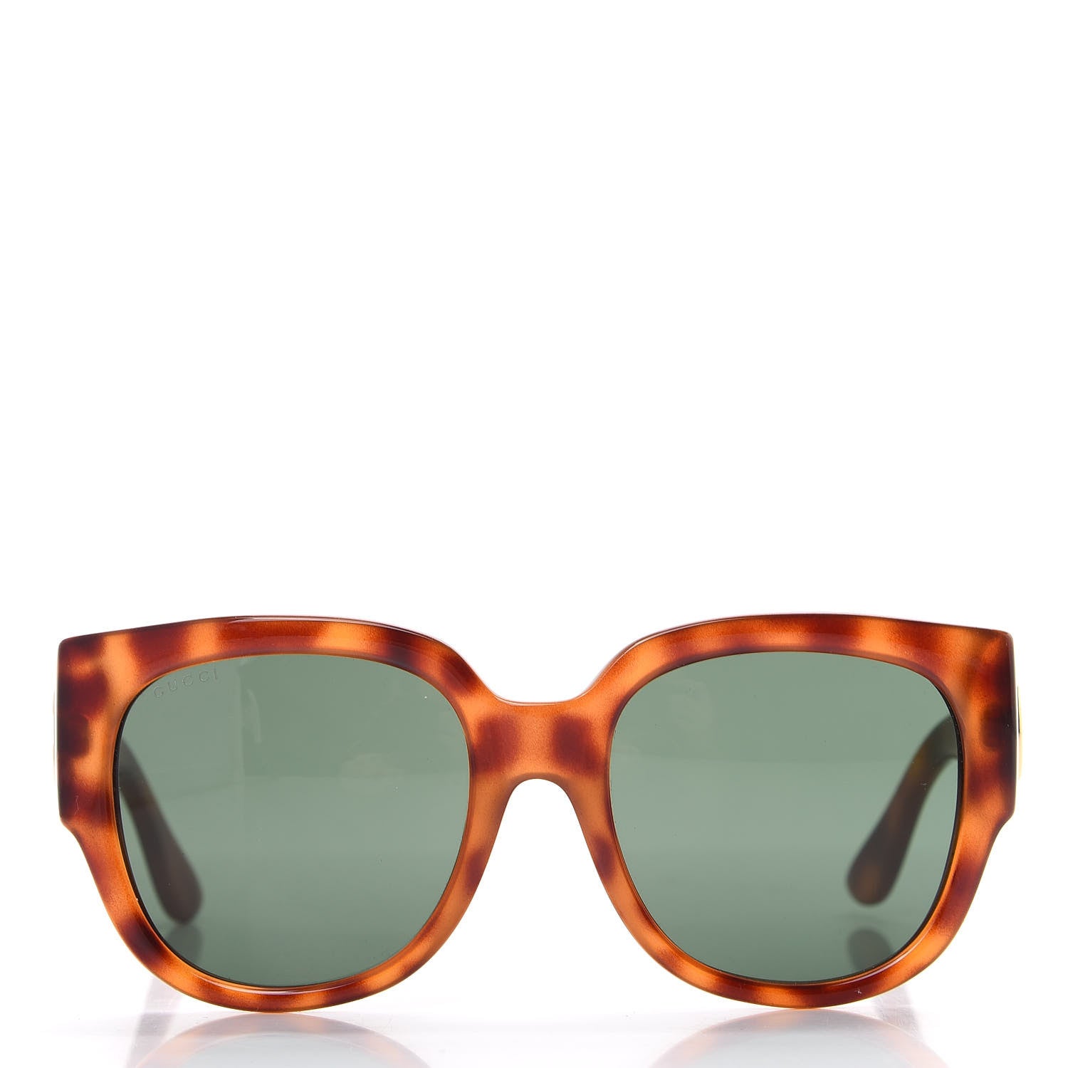 Gucci Acetate Square Frame Sunglasses GG0142SA Tortoise 2 of 8
